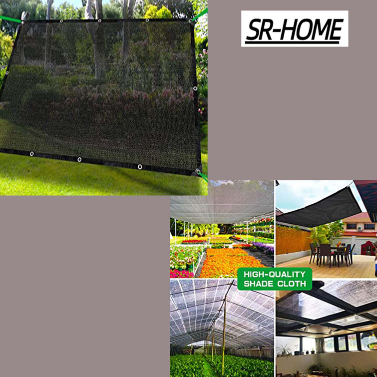 SRHOME Shade Cloth,40 Sun Mesh UV Resistant Net With Brass Grommets